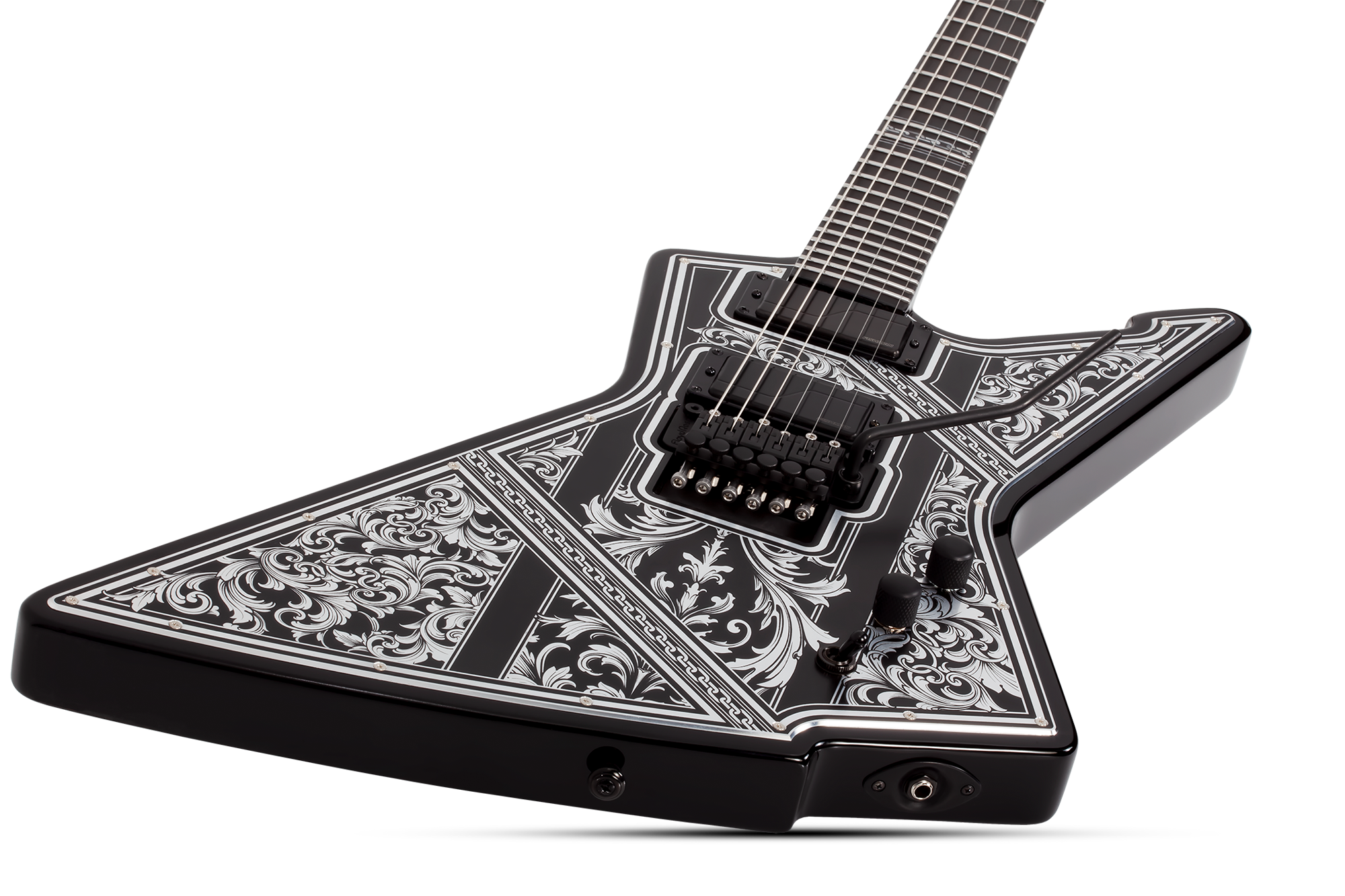 E-1 FR Pryzm Palladium Gloss Black E-Gitarre