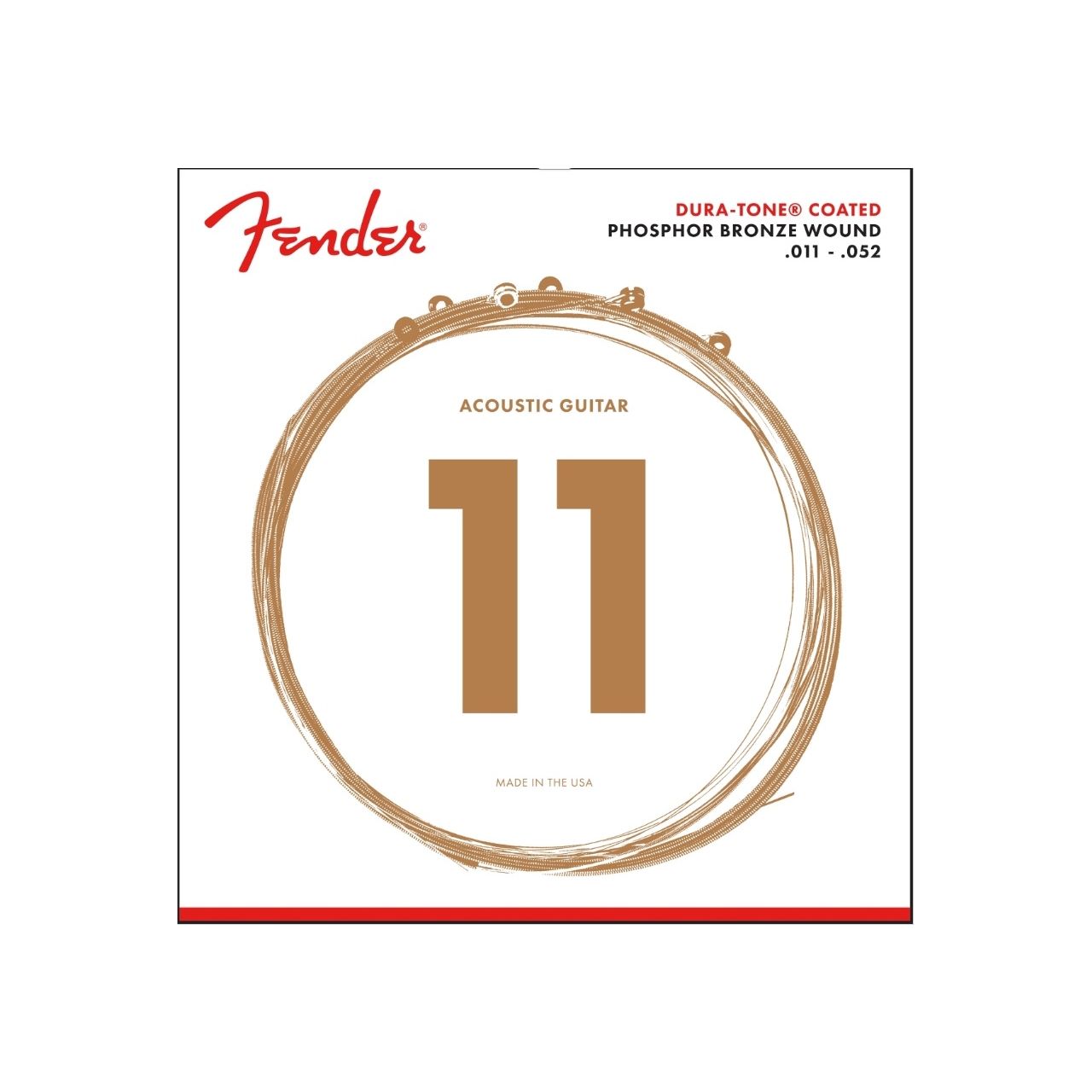FENDER DURA-TONE® COATED PHOSPHOR BRONZE STRINGS 011-052