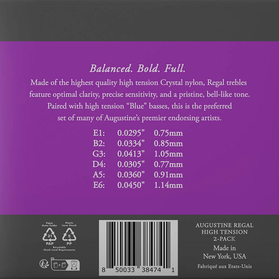 Regal Blue String Set Classic, High tension - 3er Pack