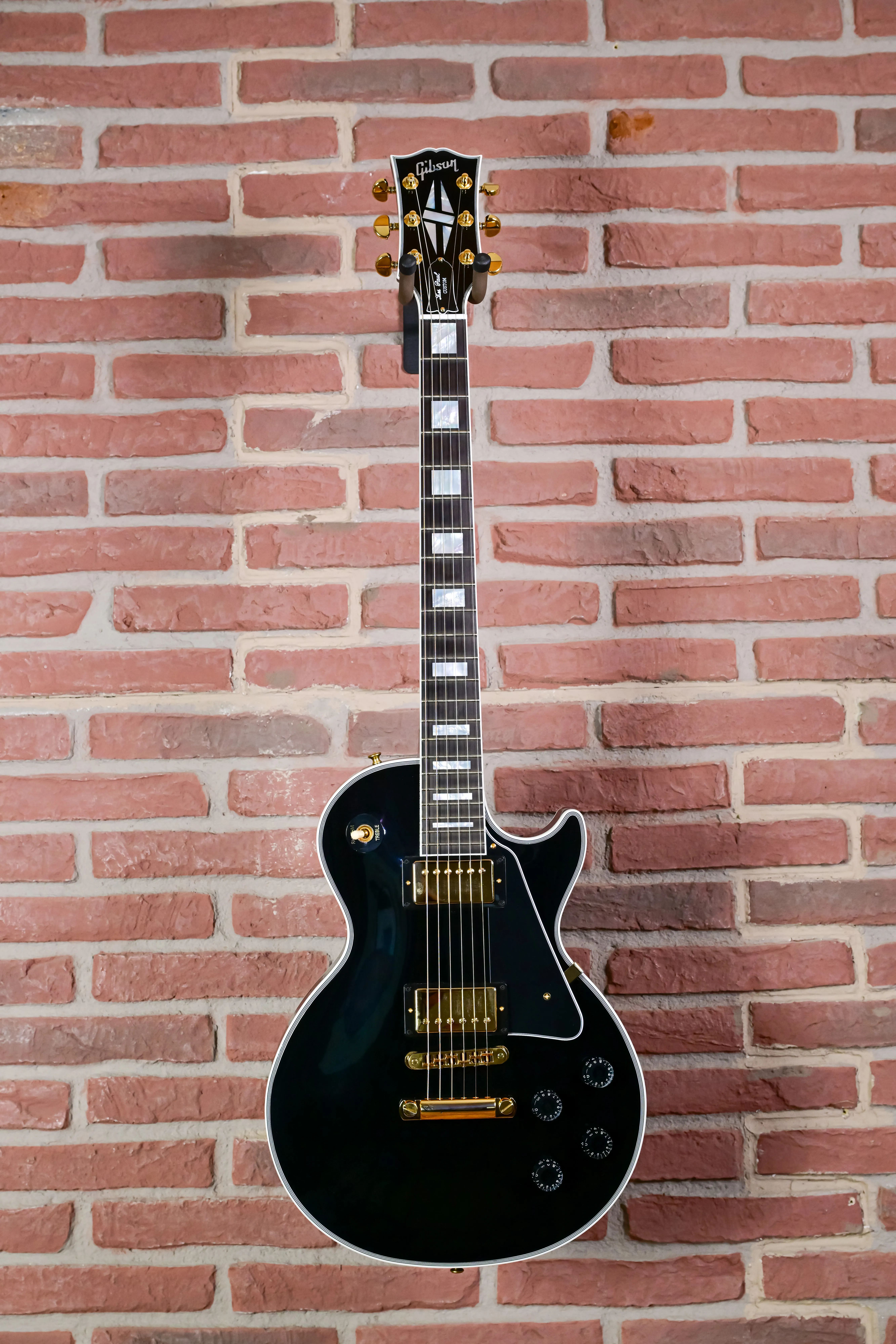 Les Paul Custom Long Scale Ebony Gloss Gold Hardware Custom Shop