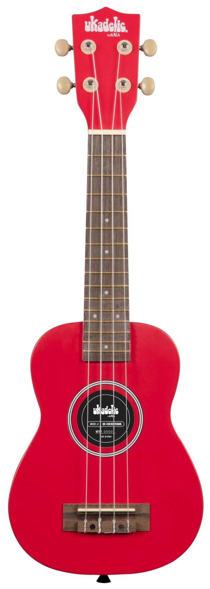 Ukadelic Soprano Ukulele Cherry Bomb