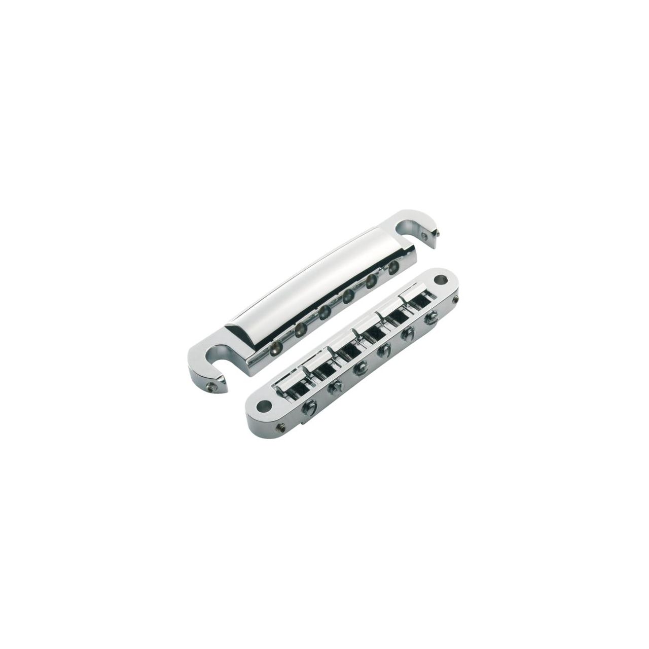 LPS02 - Bridge and Tailpiece Set - Chrome 