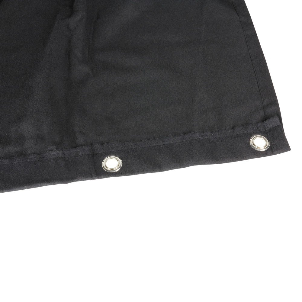 Bühnenmolton B1 schwarz mit Ösen brüniert 6 x 3 m
