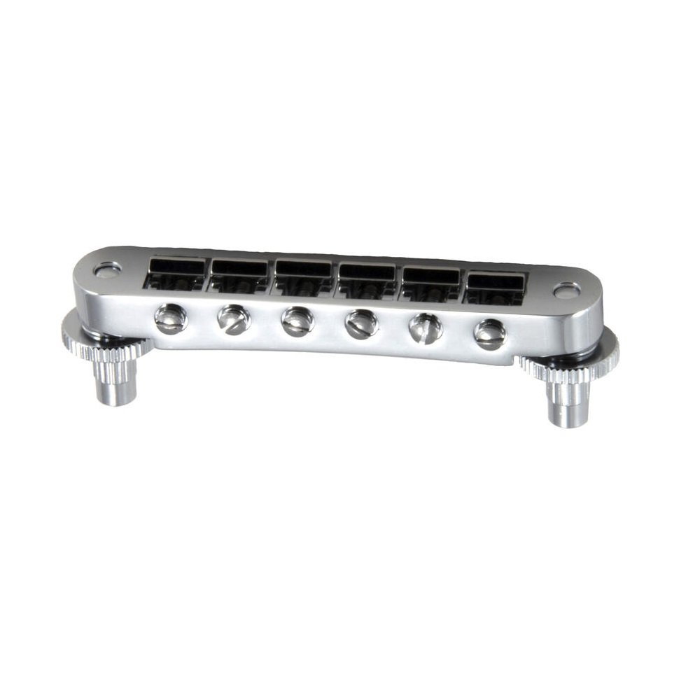 521C Tune-O-Matic Guitar Bridge (Unnotched) - Chrome