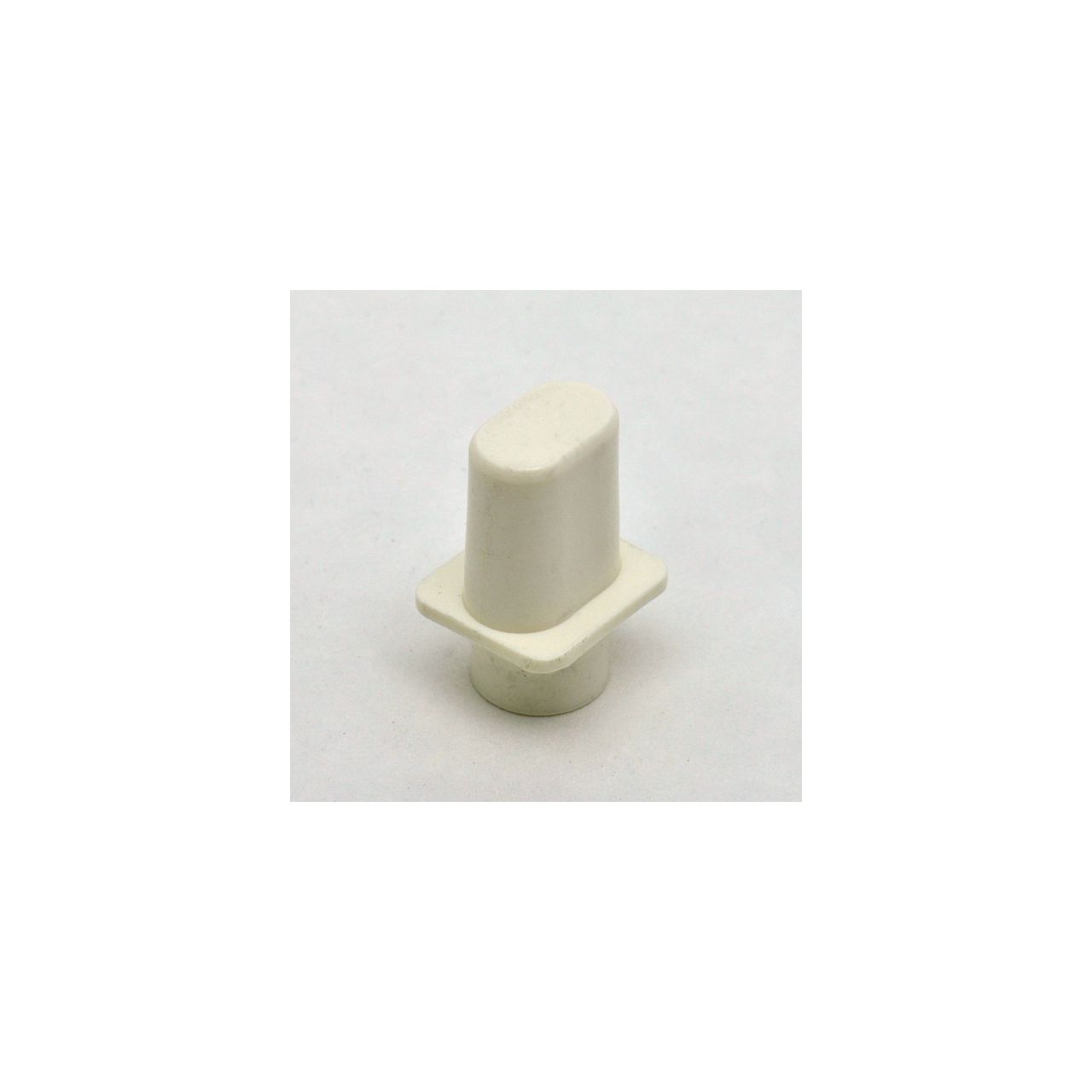 ELT1W Knopf für Tele-Schalter, schmaler Schlitz, weiß