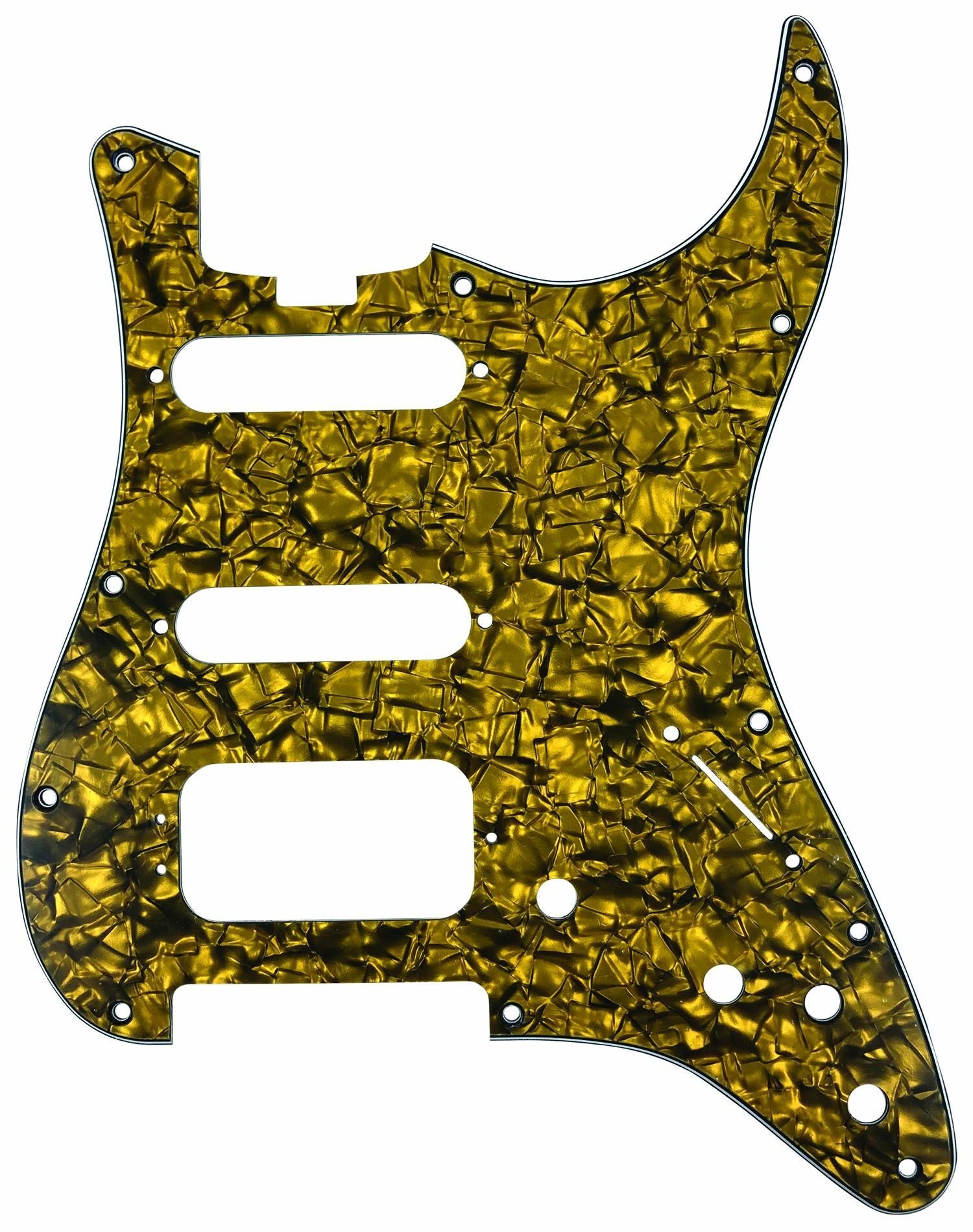 ST-Style HSS Pickguard (DPP ST GOP HSS), Gold Pearl