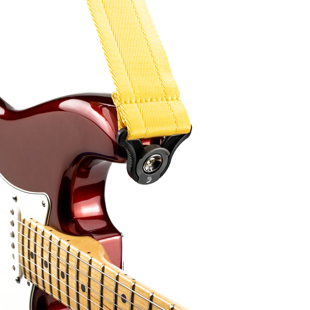  Auto Lock Guitar Strap, Mellow Yellow