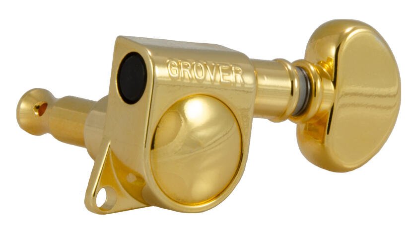 305G6 Mid-Size Rotomatics with Round Button - Guitar Machine Heads, 6-in-Line, Bass Side (Left) - Go