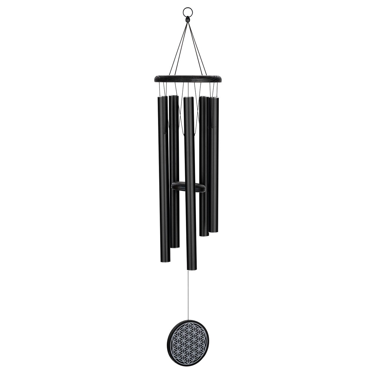 Flower of Life Meditation Chime 36" / 90 cm, Schwarz