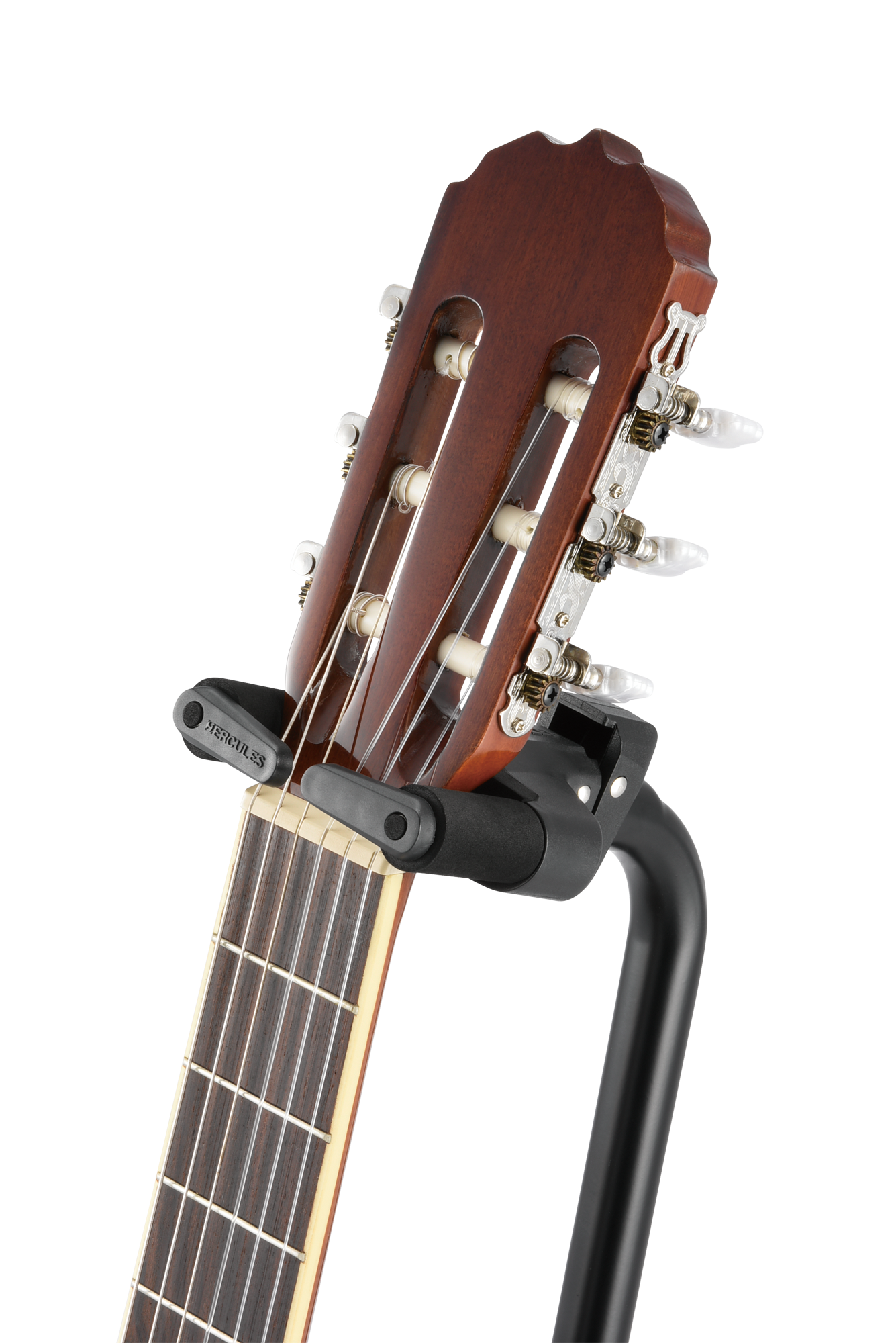 Gitarrenständer, schwarz, Halsstütze, Gummierte Halterung