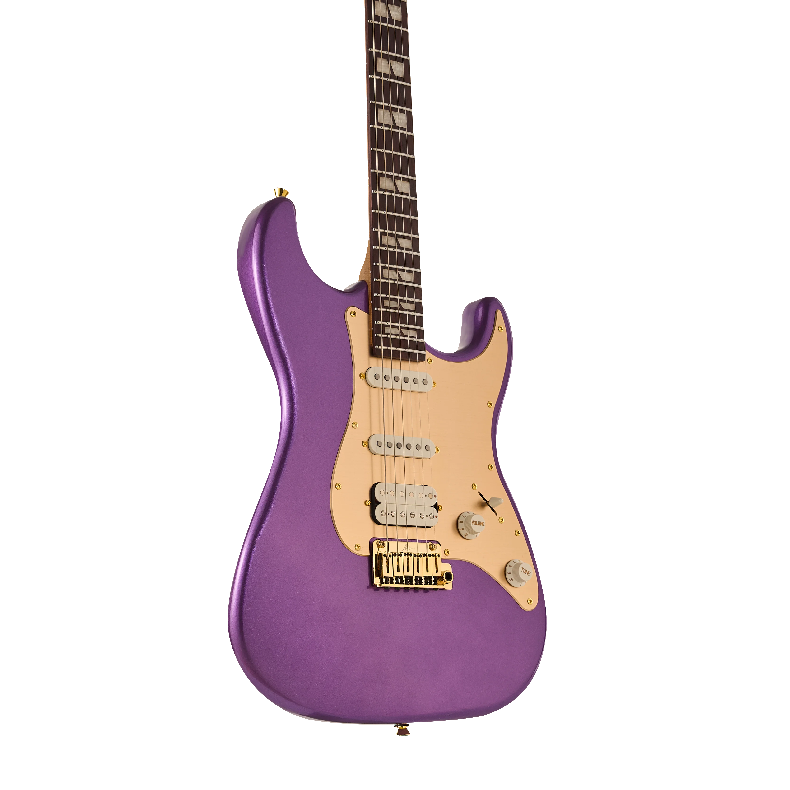 KS-Standard Gold SSH Maple Metallic Black E-Gitarre