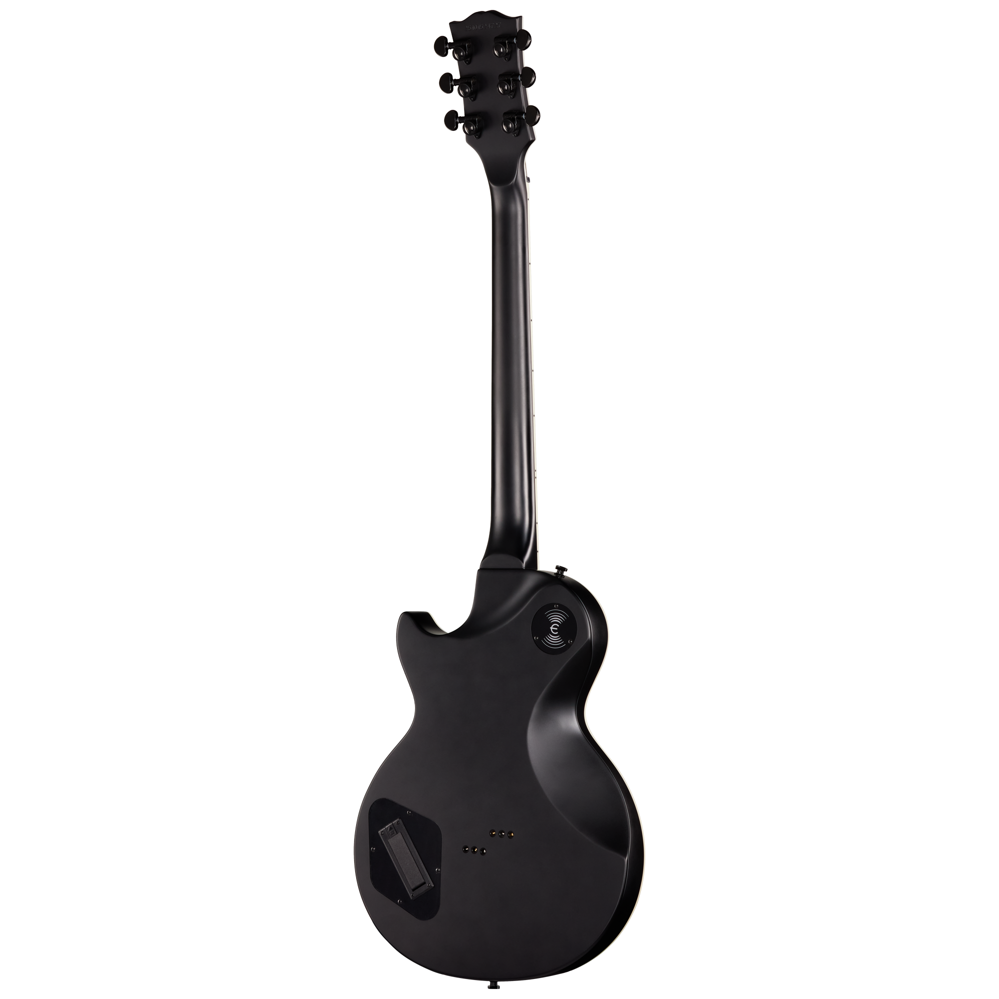 E-Gitarre, Schwarzes Finish, Massivkorpus, Sechssaitig