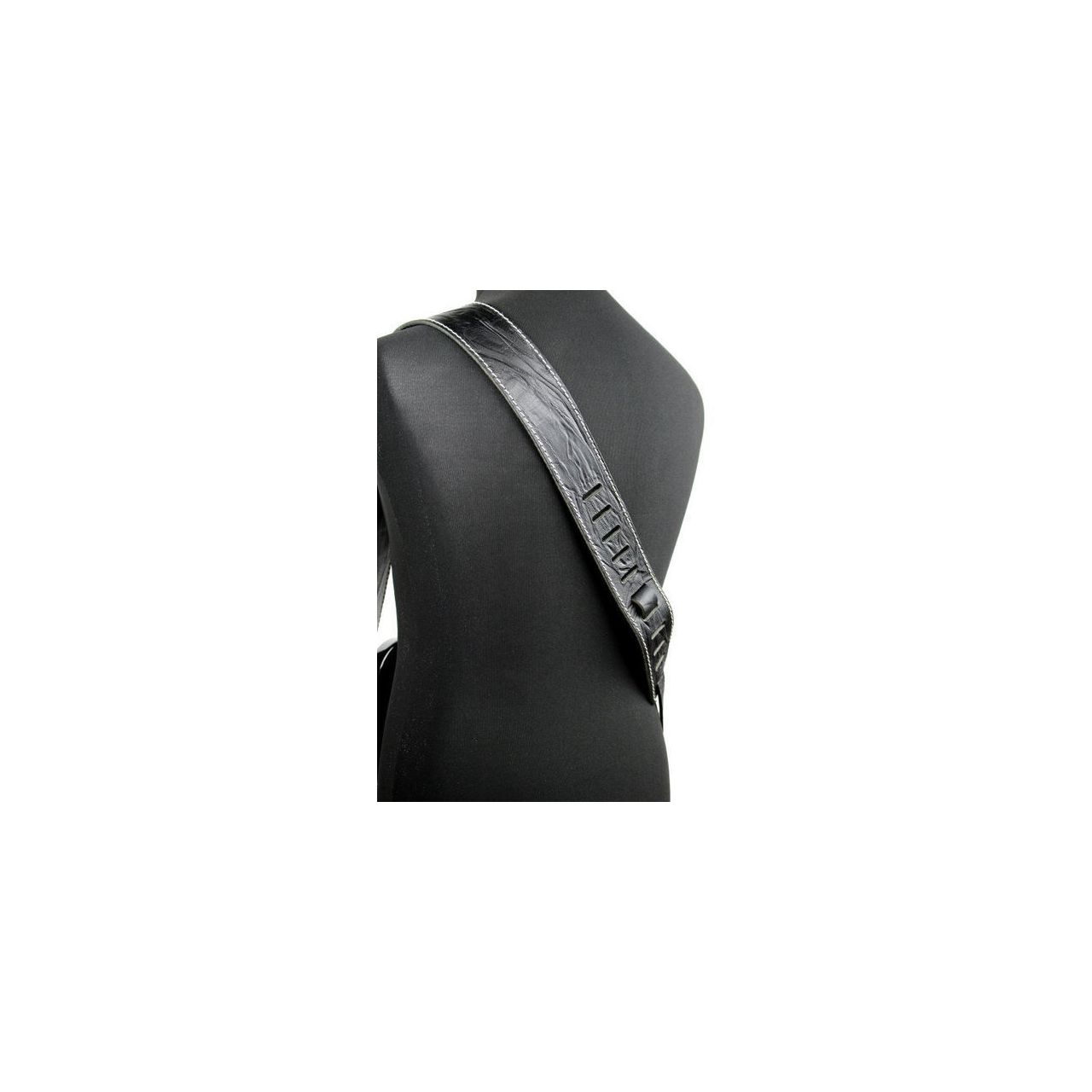 1513 Raw II Contour Wrinkle Black - Gitarrengurt, Made in Germany
