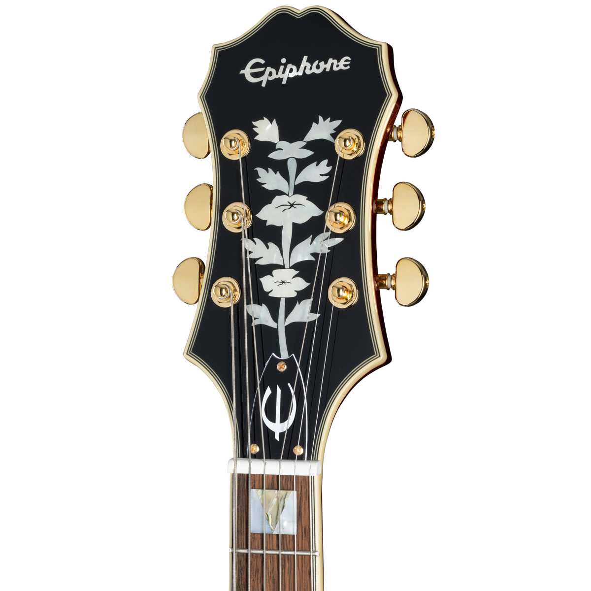 Epiphone Broadway Wine Red Obenansicht