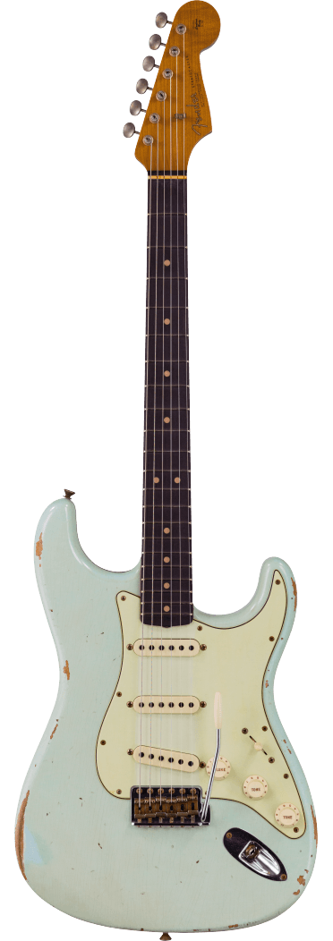Ltd '63 Stratocaster Relic, Faded Aged Sonic Blue
