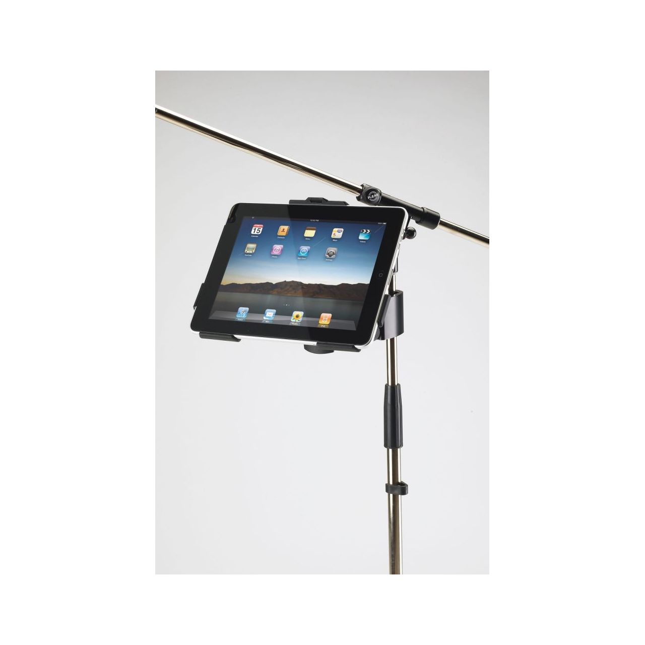 19722 iPad und iPad2 iPad 3, iPad4- Halter mit Klemmprisma schwarz