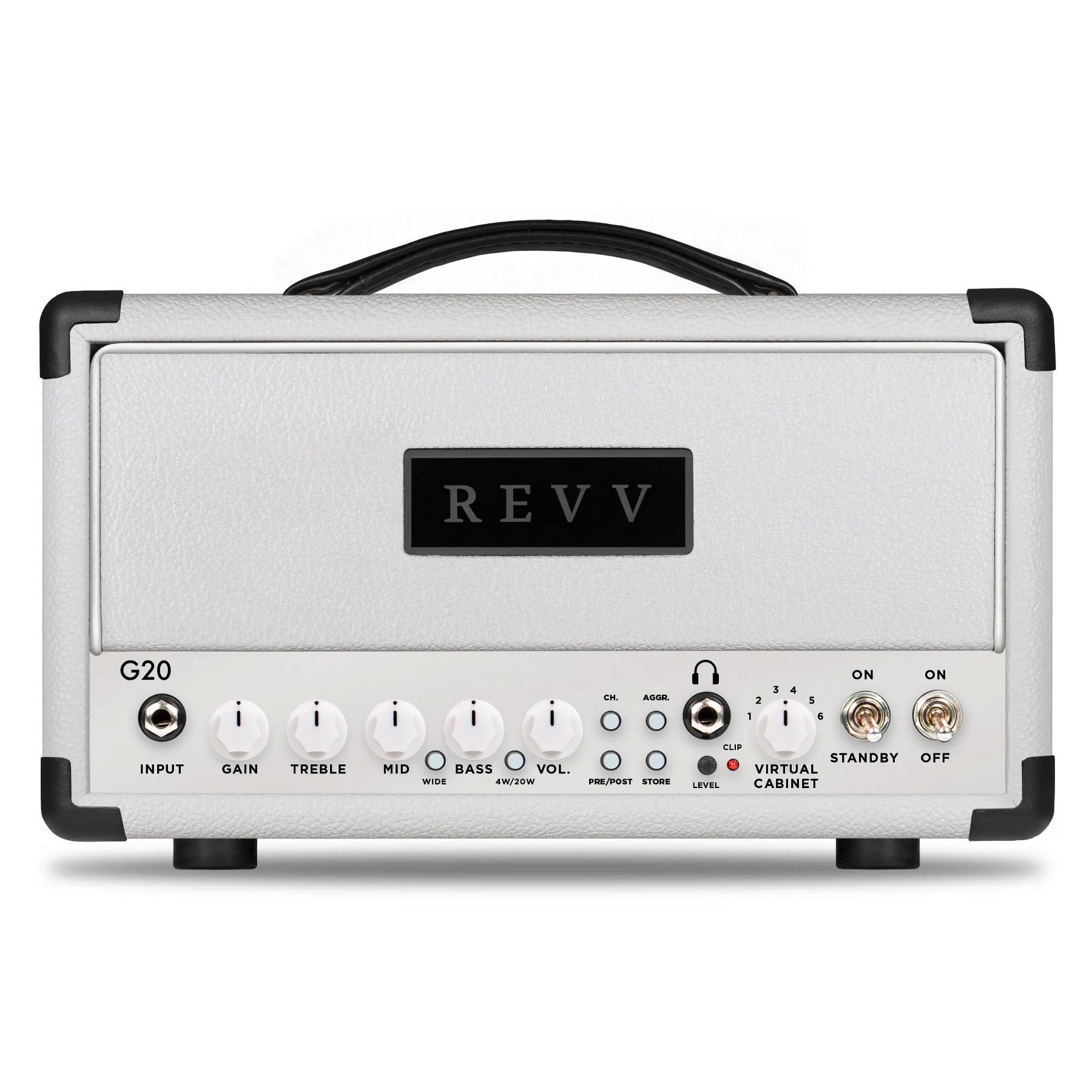 G20 Amp Head White Bronco 20/4-Watt