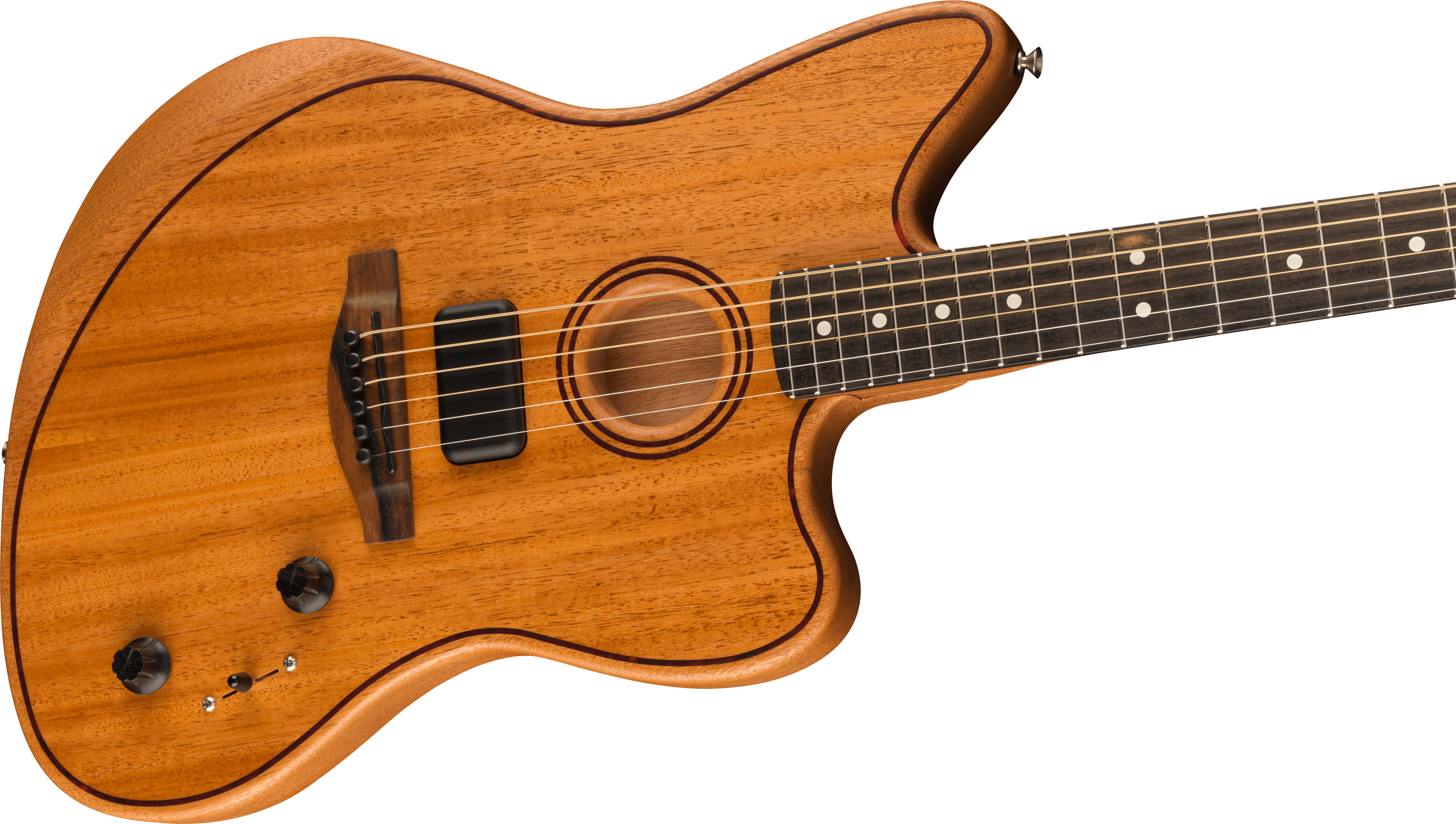 American Acoustasonic® Jazzmaster® All-Mahogany, Natural