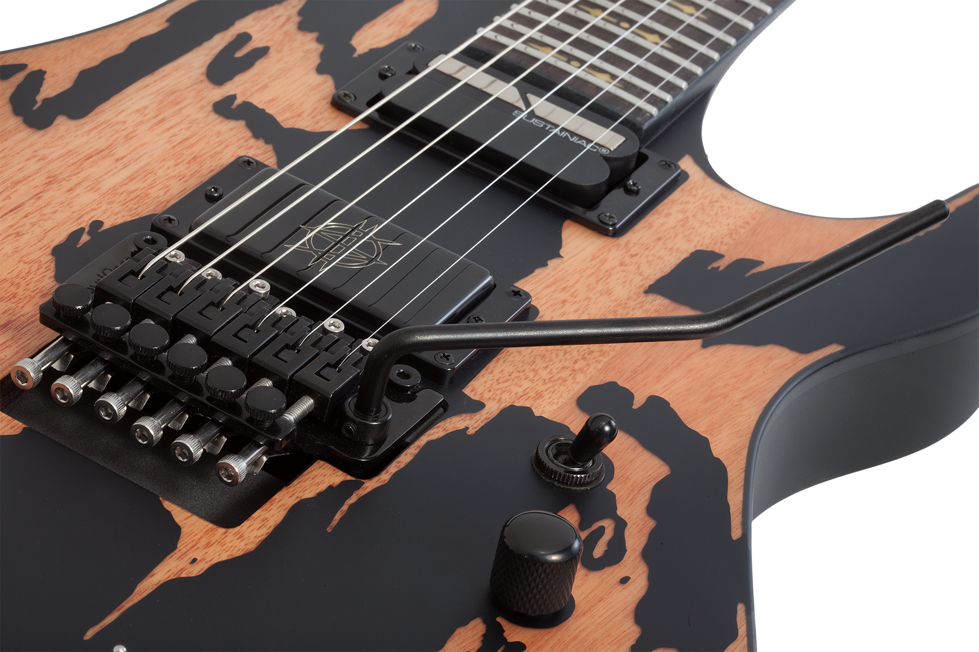 Synyster Gates Custom-S Distressed Satin Black  E-Gitarre