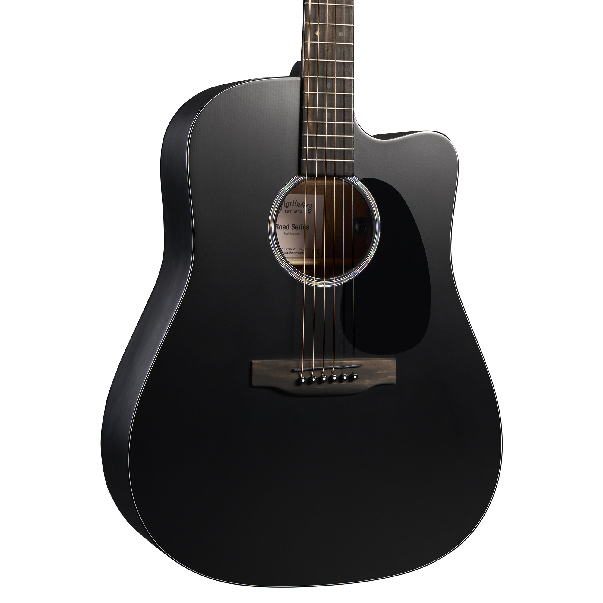 DC-10E Modern Black Satin Spruce/Sapele Westerngitarre