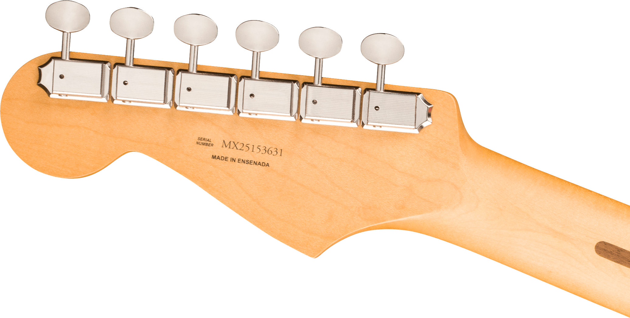 Gitarrenhals, Ahornholz, Naturfarben, Sechs Mechaniken