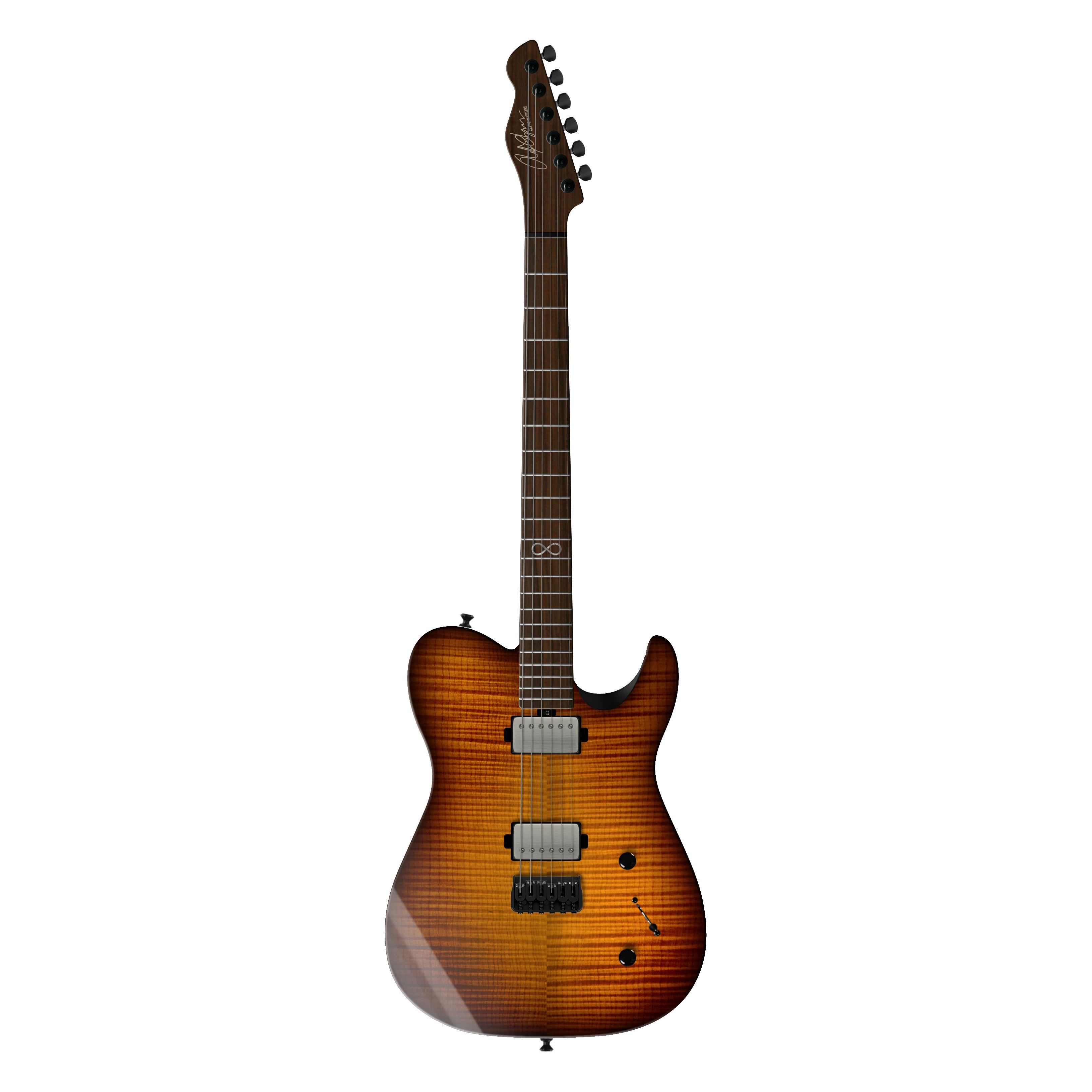 Law Maker Legacy Tiger Eye Burst E-Gitarre  