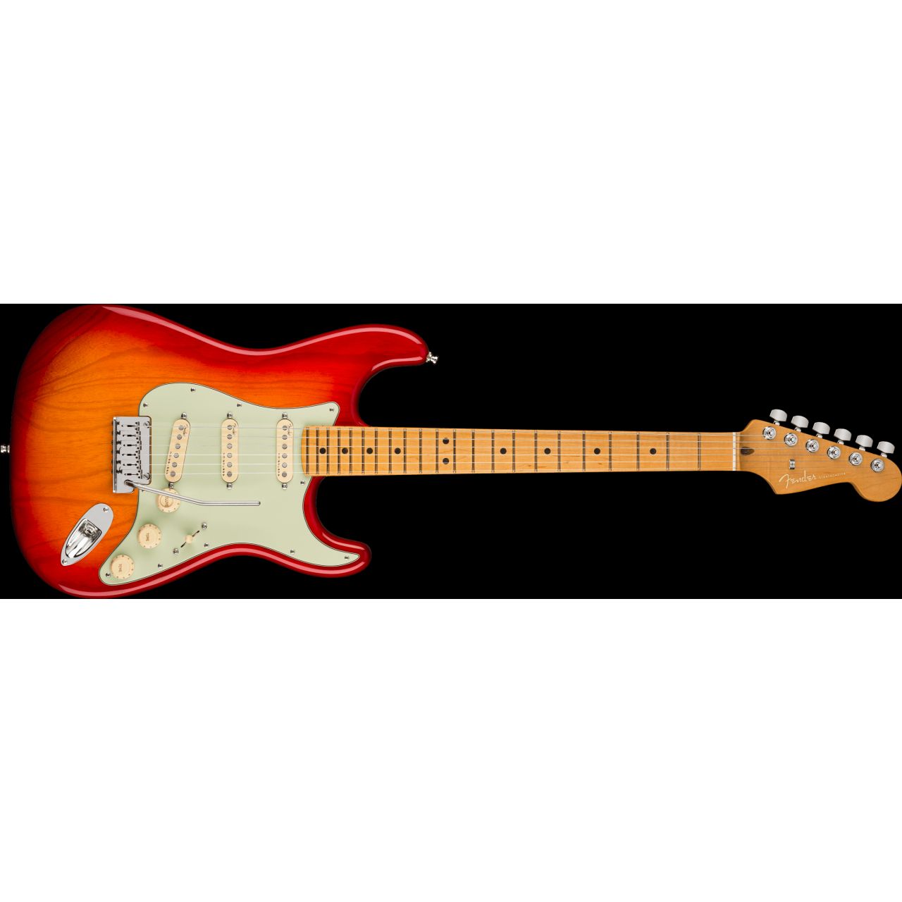 American Ultra Stratocaster®, Maple Fingerboard, Plasma Red Burst - E-Gitarre