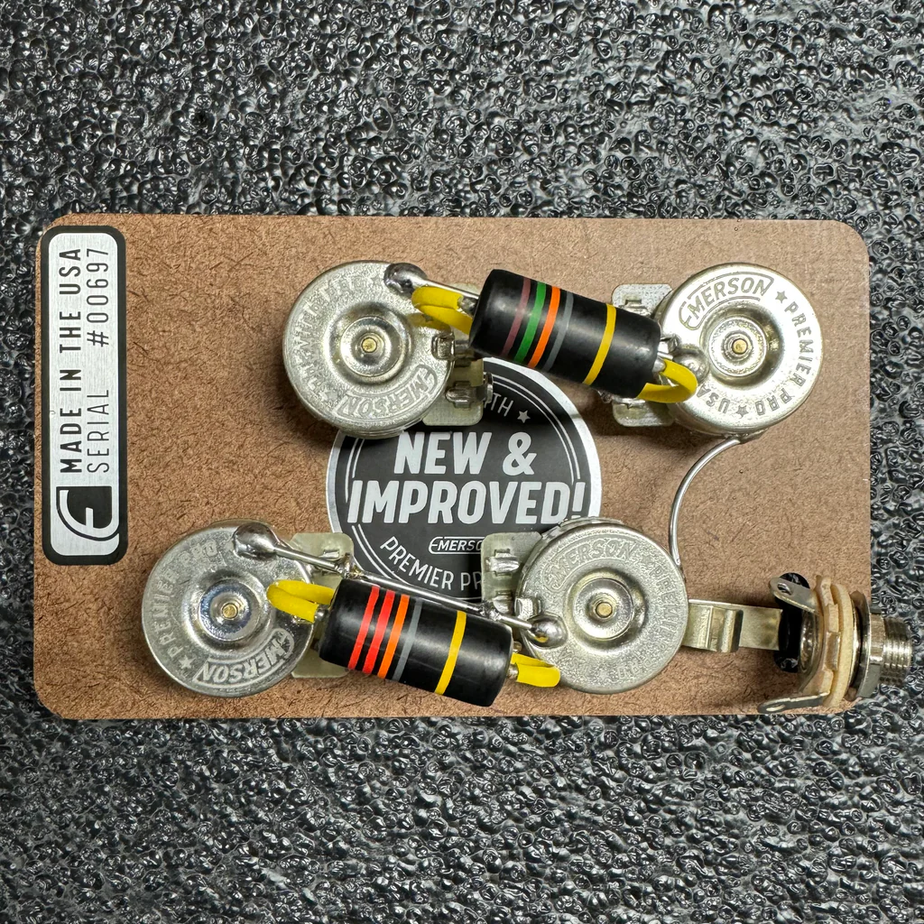 Telecaster Deluxe Prewired Kit (500K Ohm Pots, 0.022uf & 0.015uf Bumblebee Capacitors)