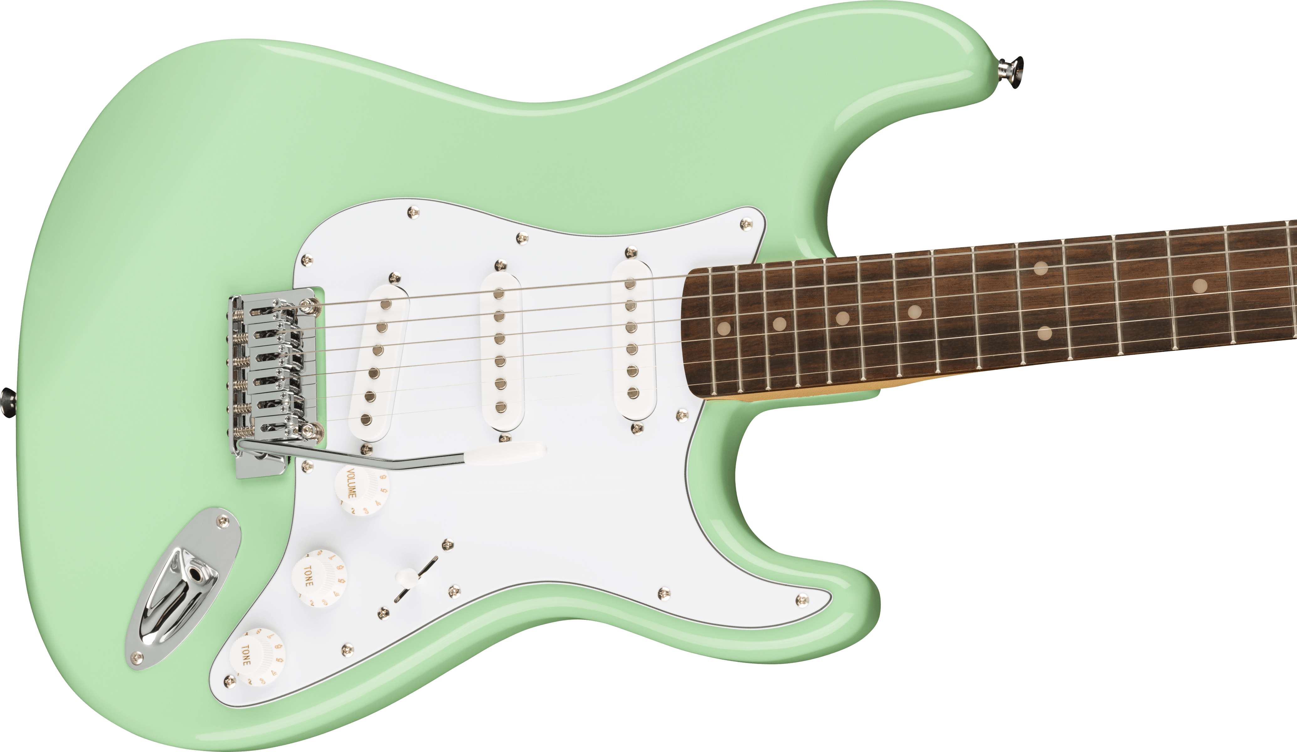 FSR Affinity Series™ Stratocaster®, Laurel Fingerboard, White Pickguard, Surf Green