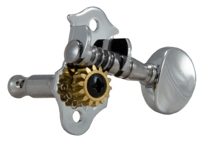 V98C Sta-Tite Machine Head, Vertical - Guitar Machine Heads, 3 + 3 - Chrome