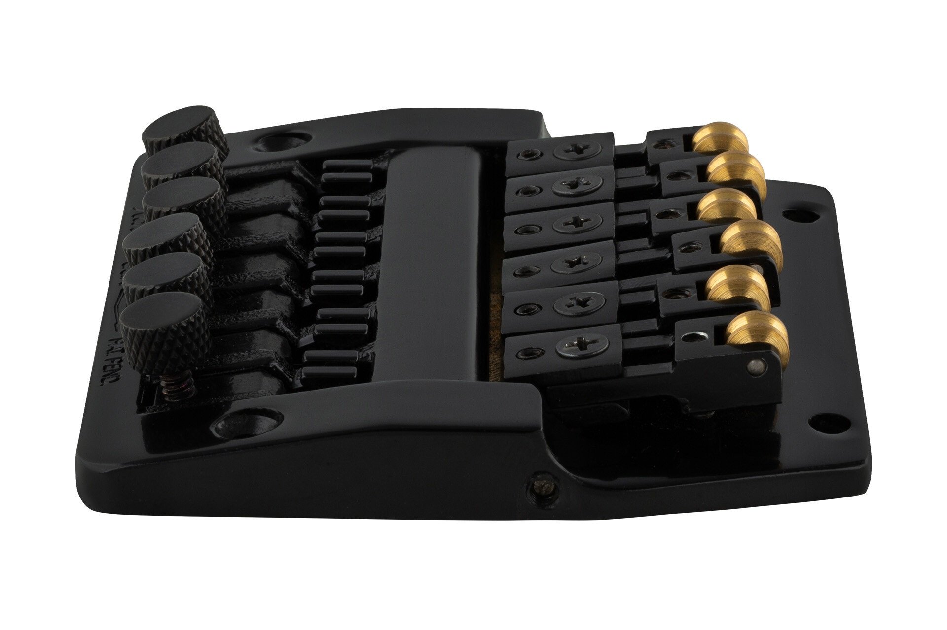 7330 - Hybrid Fixed Bridge (Fine Tuning, Brass Saddles) - Black