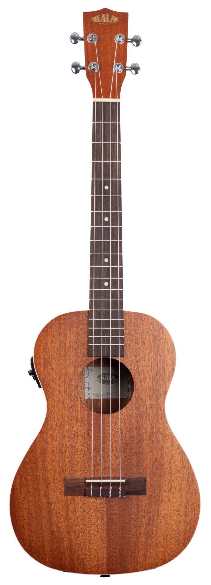KA-BE Satin Mahogany Baritone Ukulele with EQ & Bag