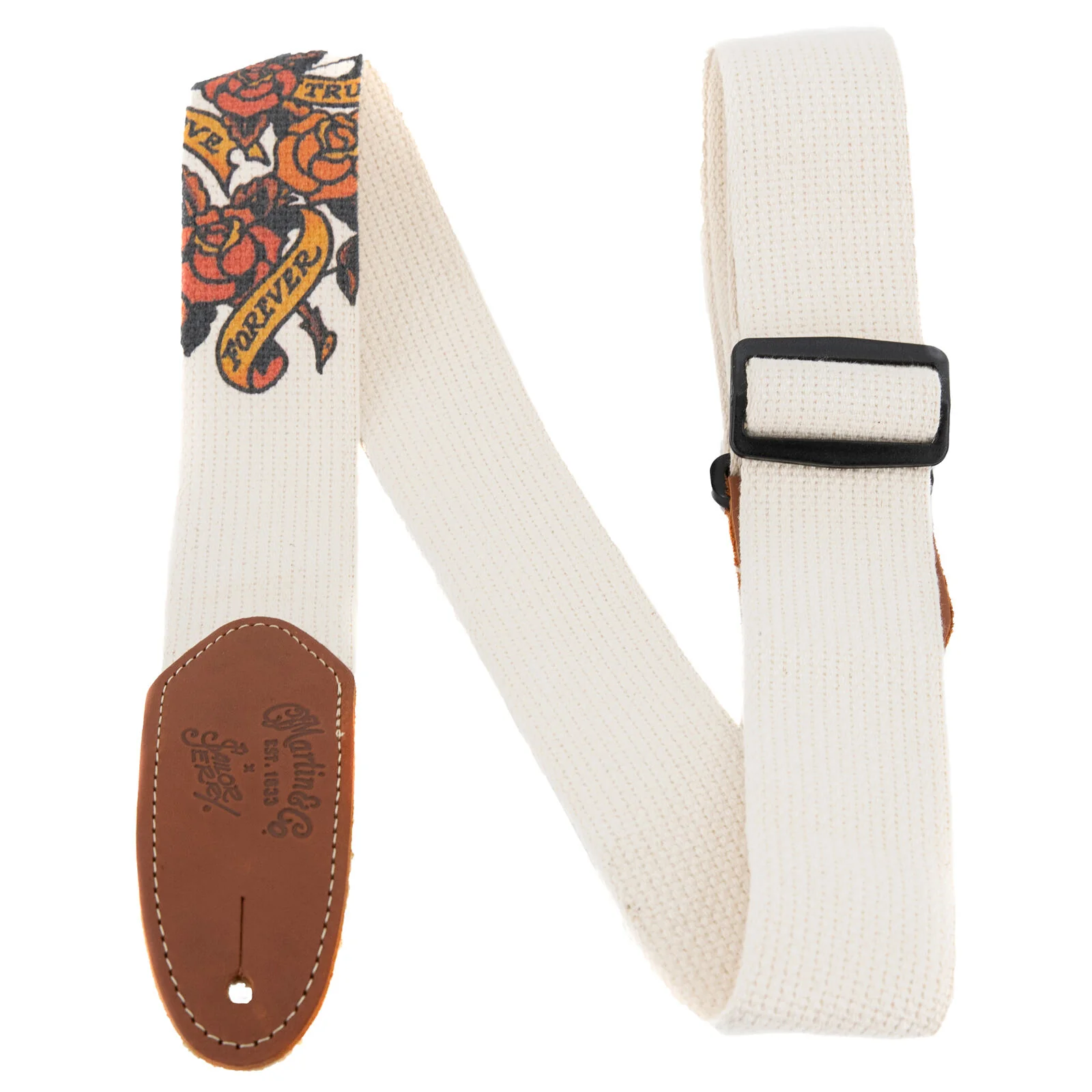 Strap, Cotton w/Leather Ends, Sailor Jerry