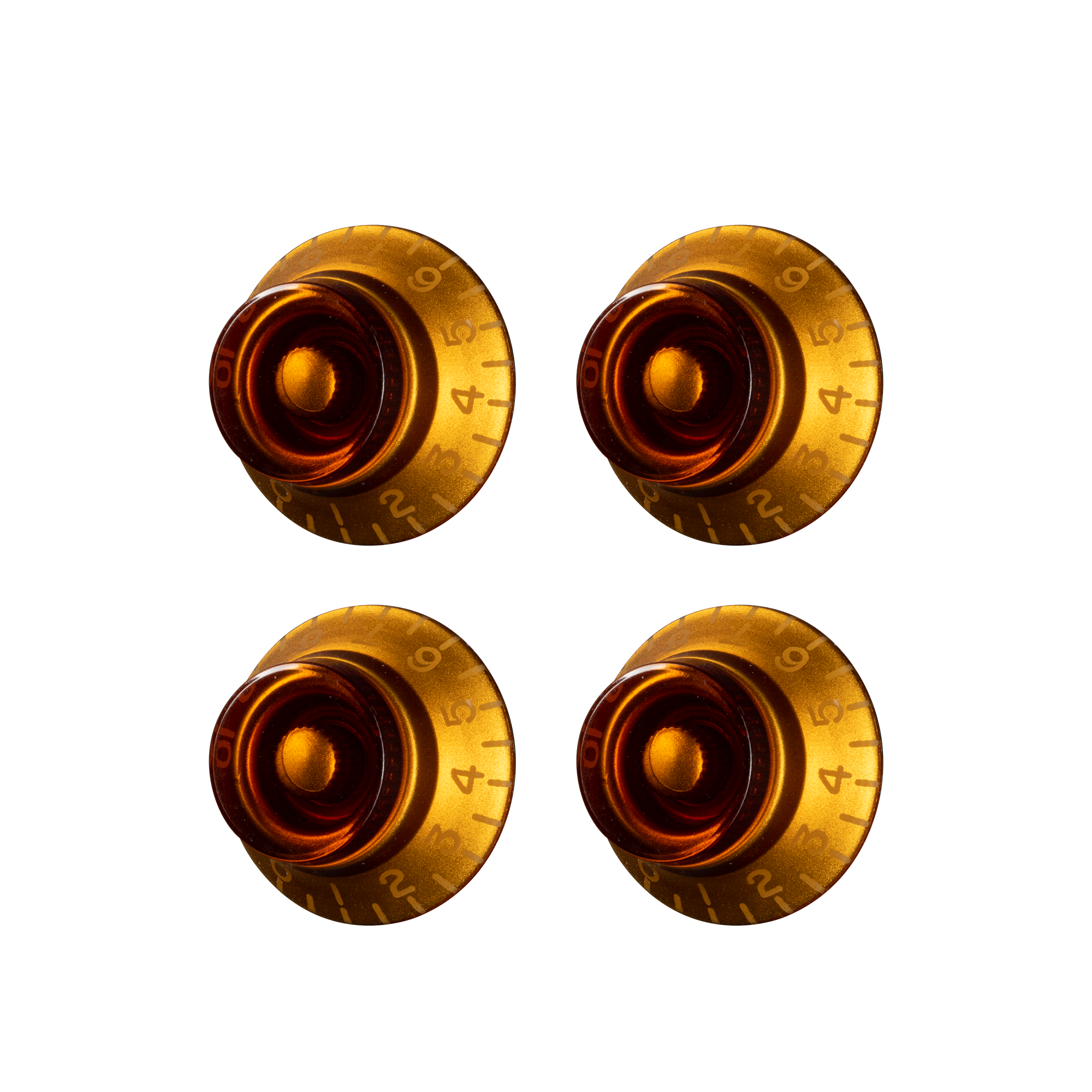 PRHK-030  Top Hat Knobs Amber