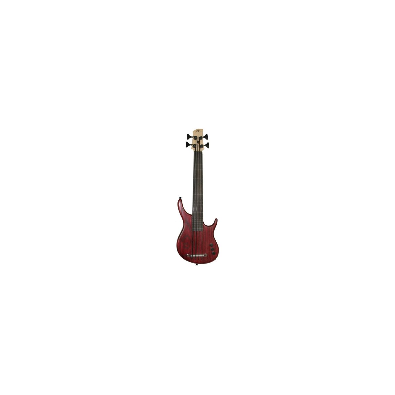 Ubass California Series 4, Red, Fretless, with Gigbag