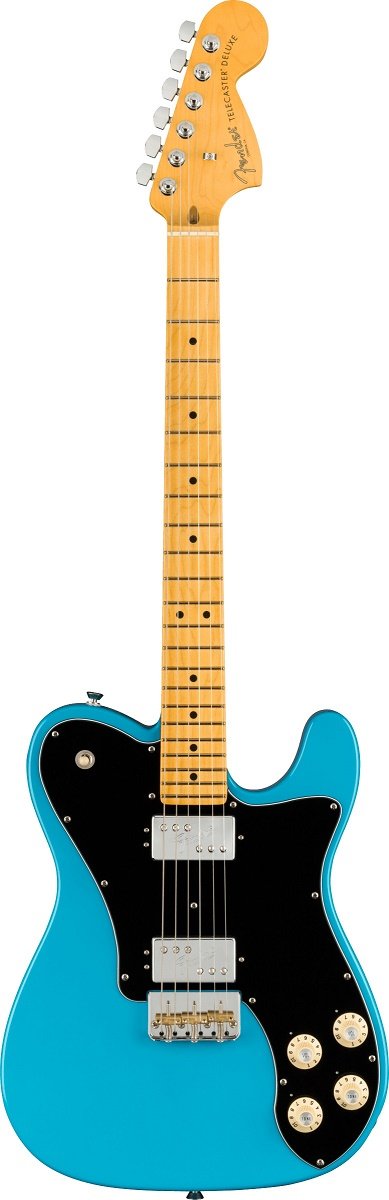 American Professional II Telecaster Deluxe, Maple, Miami Blue
