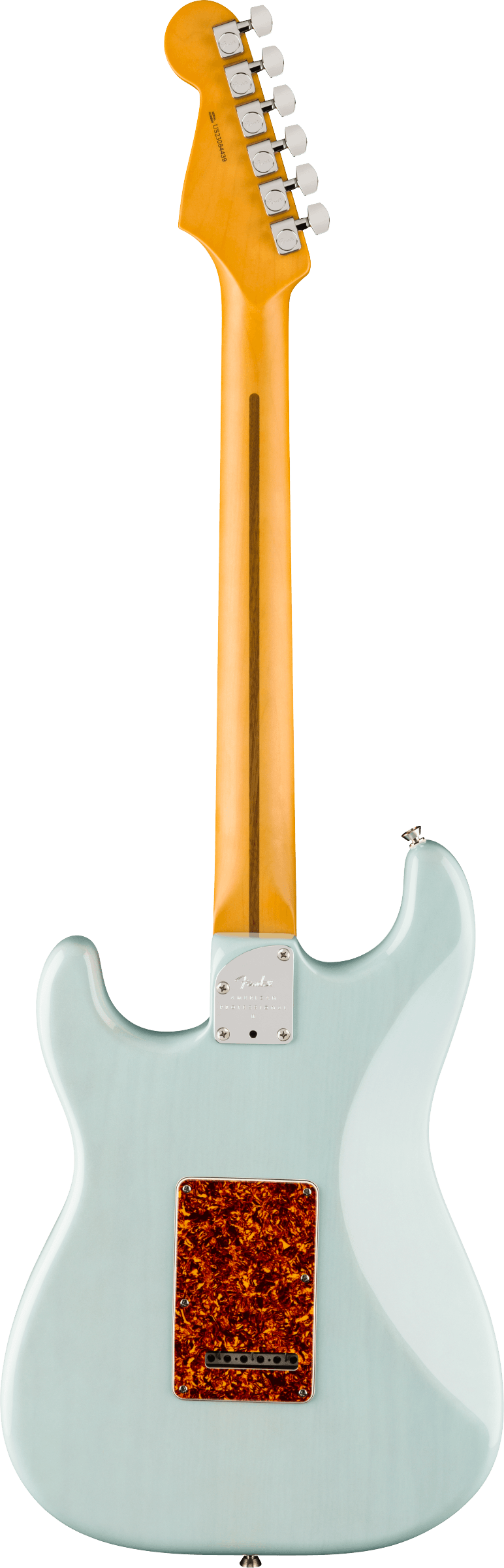 American Professional II Stratocaster® Thinline, Rosewood Fingerboard, Transparent Daphne Blue
