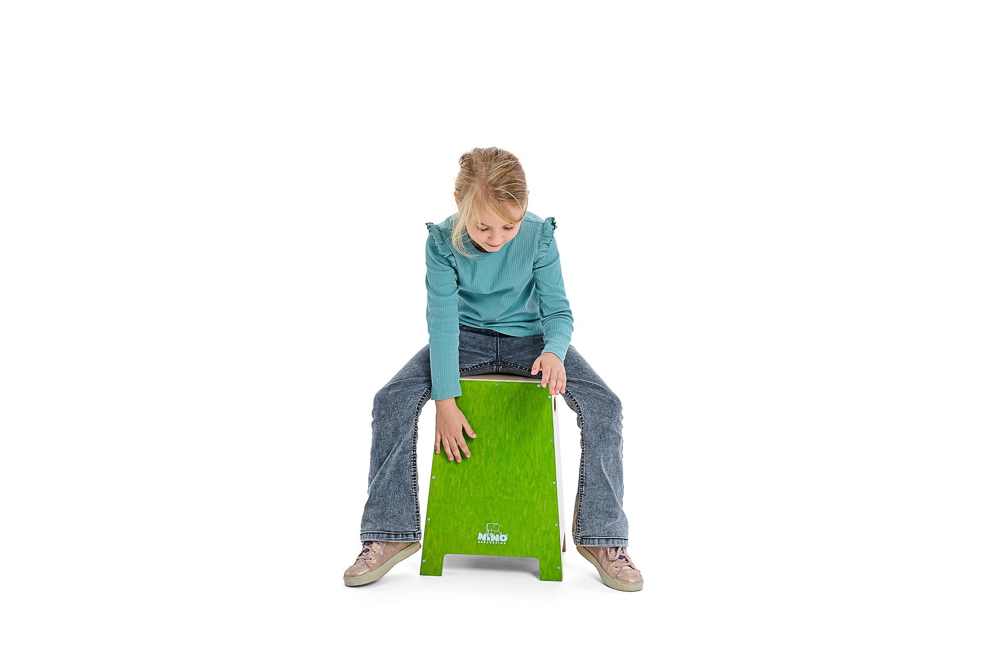 Kinder Cajon Groß Grün – Stapelbar & Robust