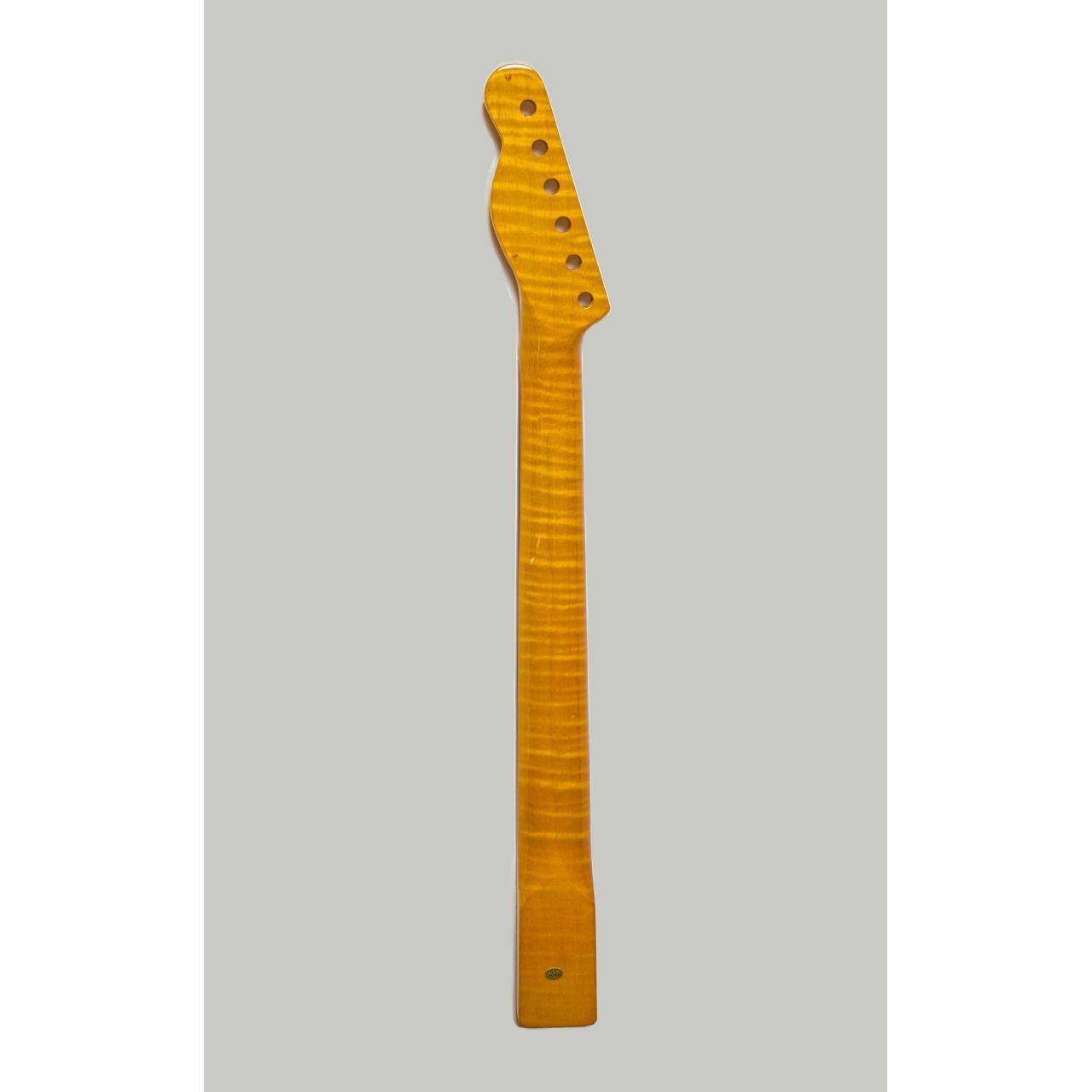 High Grade Flamed Maple Neck für TE-Style mit Pau Ferro Griffbrett, 21 Medium Jumbo Frets