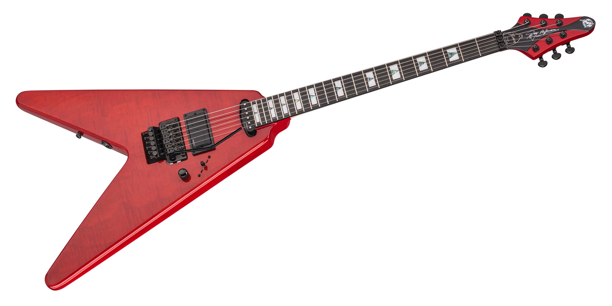 Artist Line Breaker WH-1 - Majesty Red Blackburst Transparent High Polish E-Gitarre