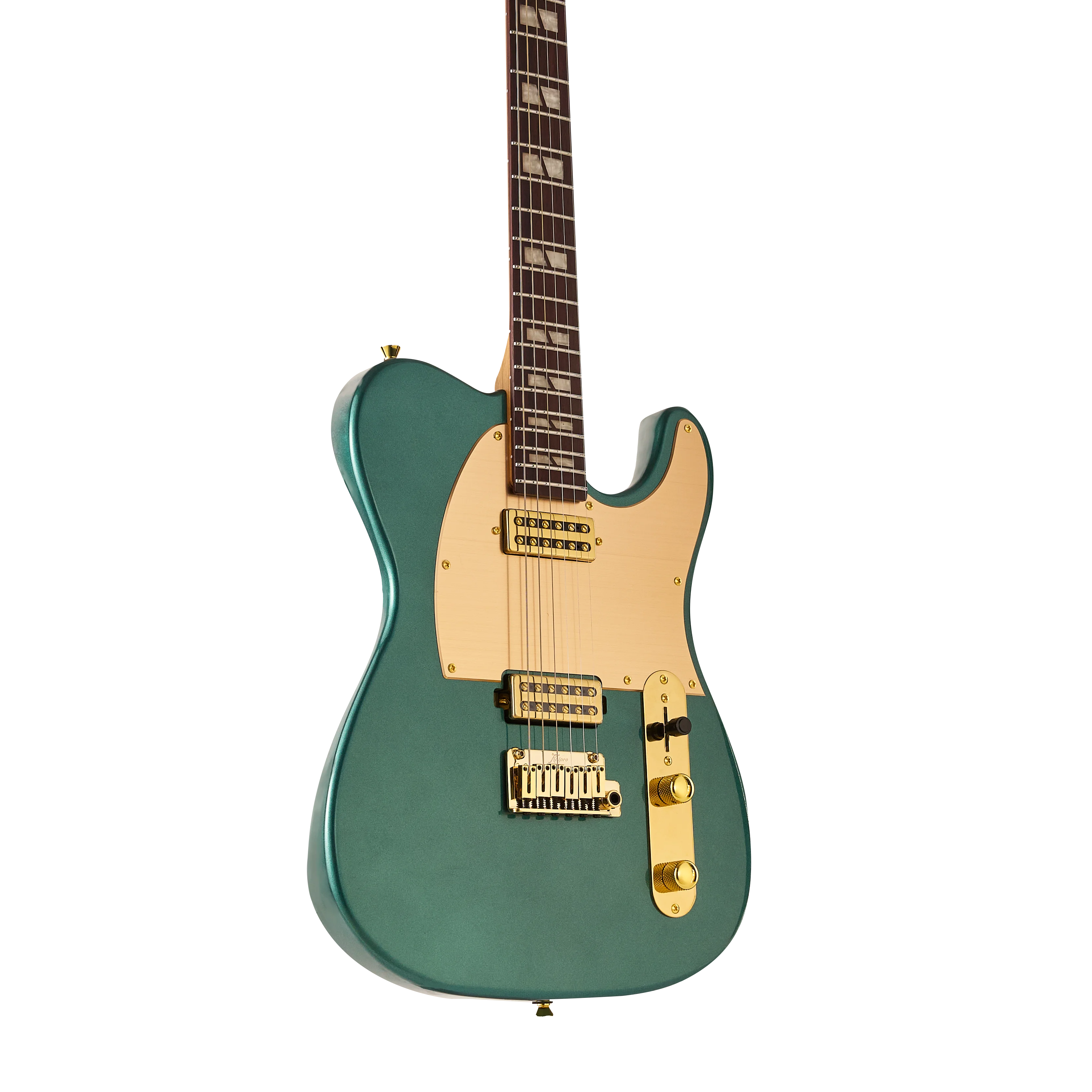 KT-Standard Gold HH Rosewood Pearl White E-Gitarre
