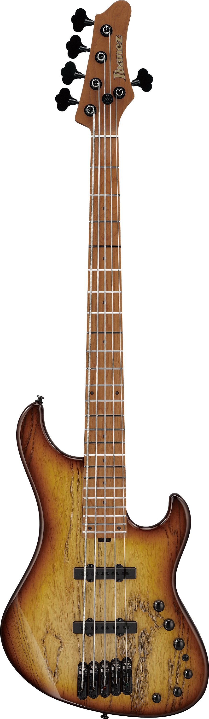 MDM1305-NAB 5-String E-Bass Natural Stained Amber Burst 