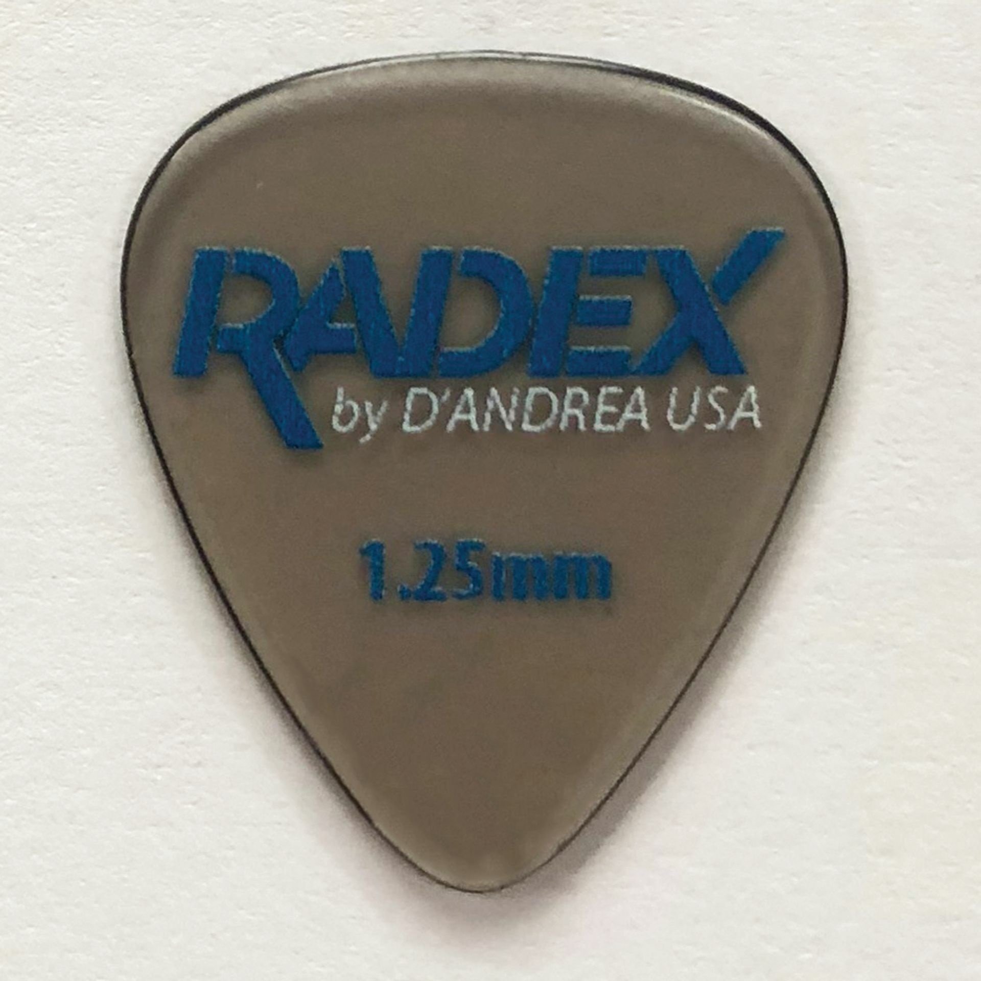 Radex Picks - 351 Shape (RDX351 1.25), 6 pcs Pick Pack, 1.25 mm, Smoke