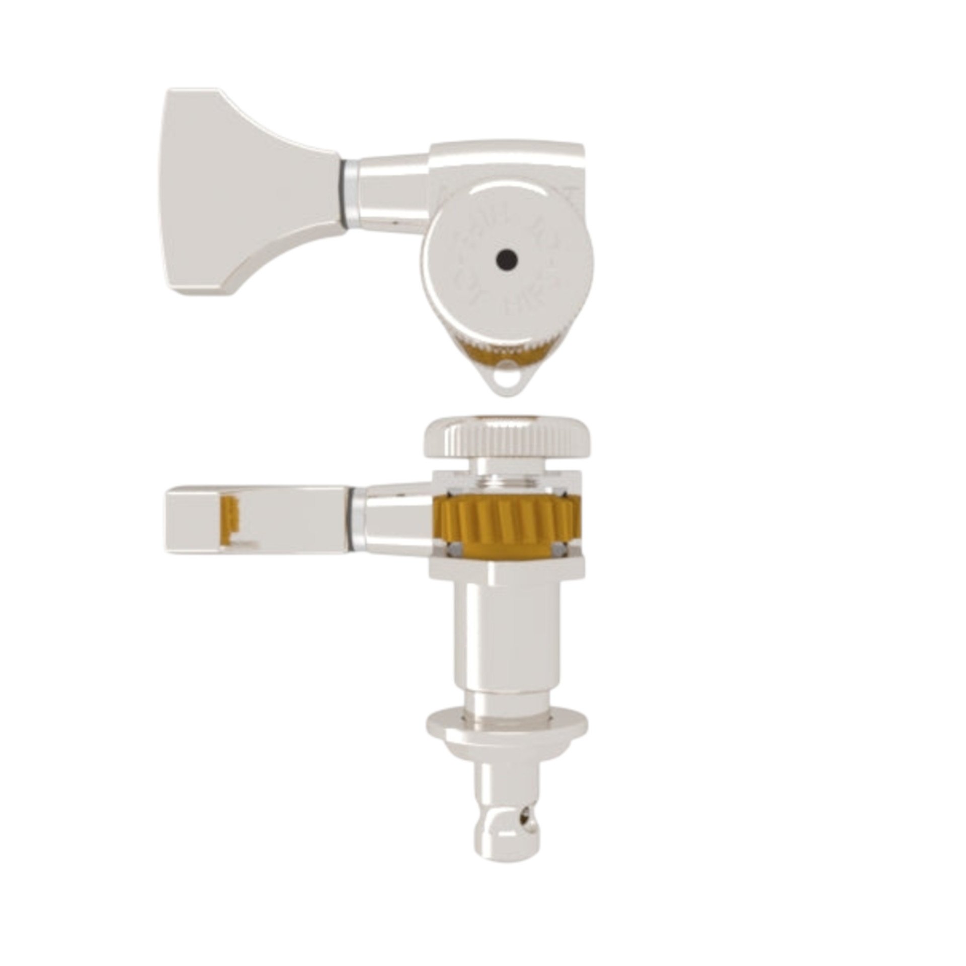 Grip-Lock Open Guitar Tuning Machines - Treble Side (Right), 21 mm - Nickel