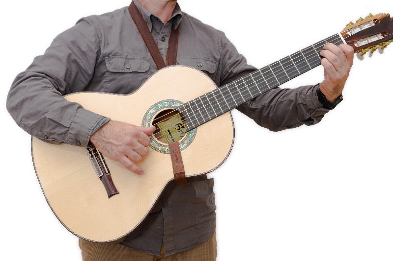 Hook Black Klassischer Gitarrengurt