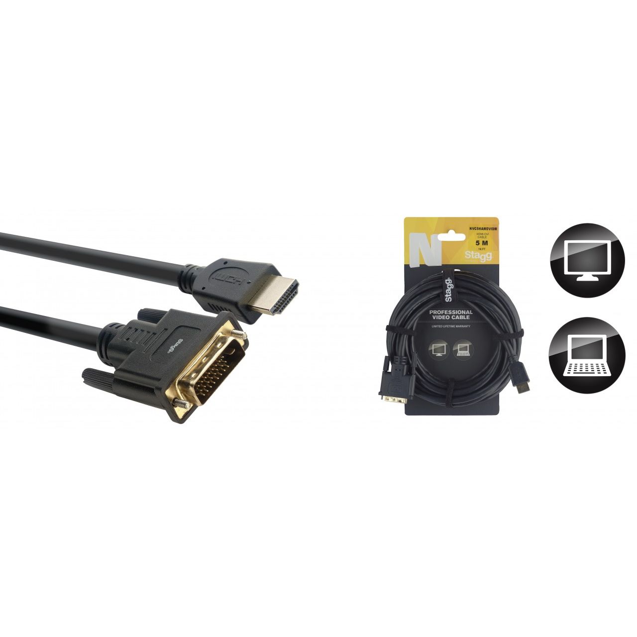 Videokabel - HDMI an DVI - 5m