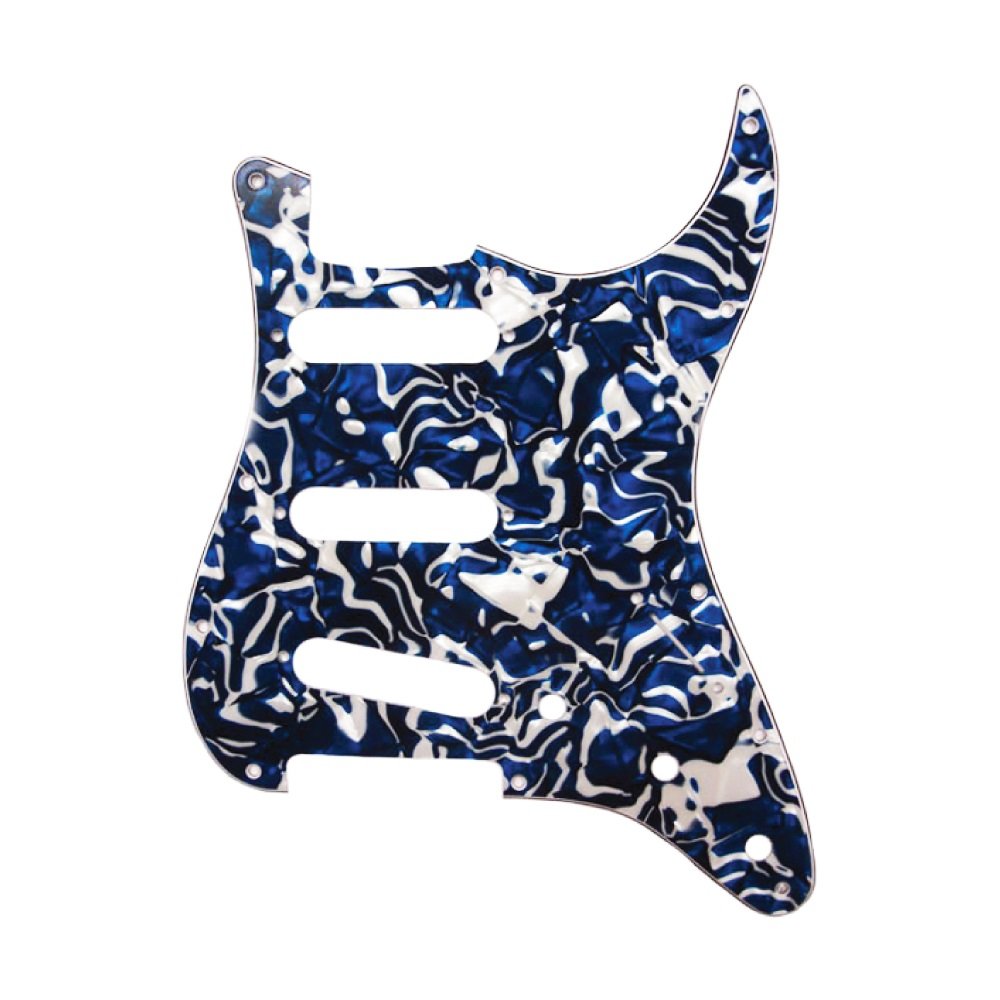 ST-Style SSS Pickguard (DPP ST BSP SSS), Blue Swirl Pearl