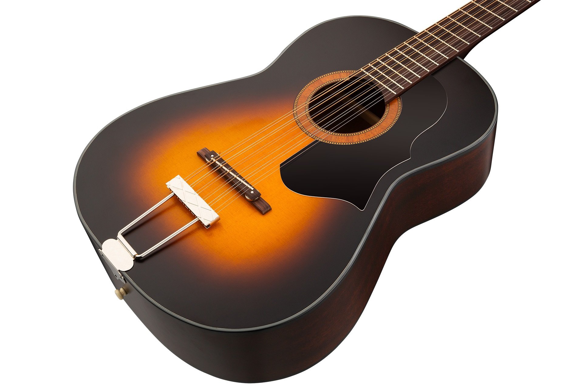 Vintage 05/024 Hootenanny 12-String, Vintage Sunburst Satin,Case