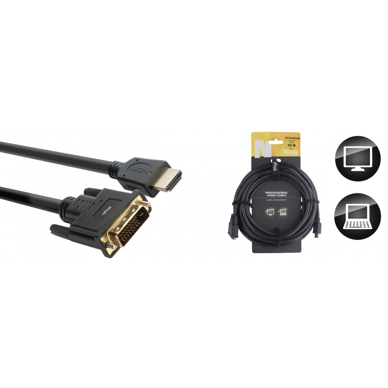 Videokabel - HDMI an DVI - 10m