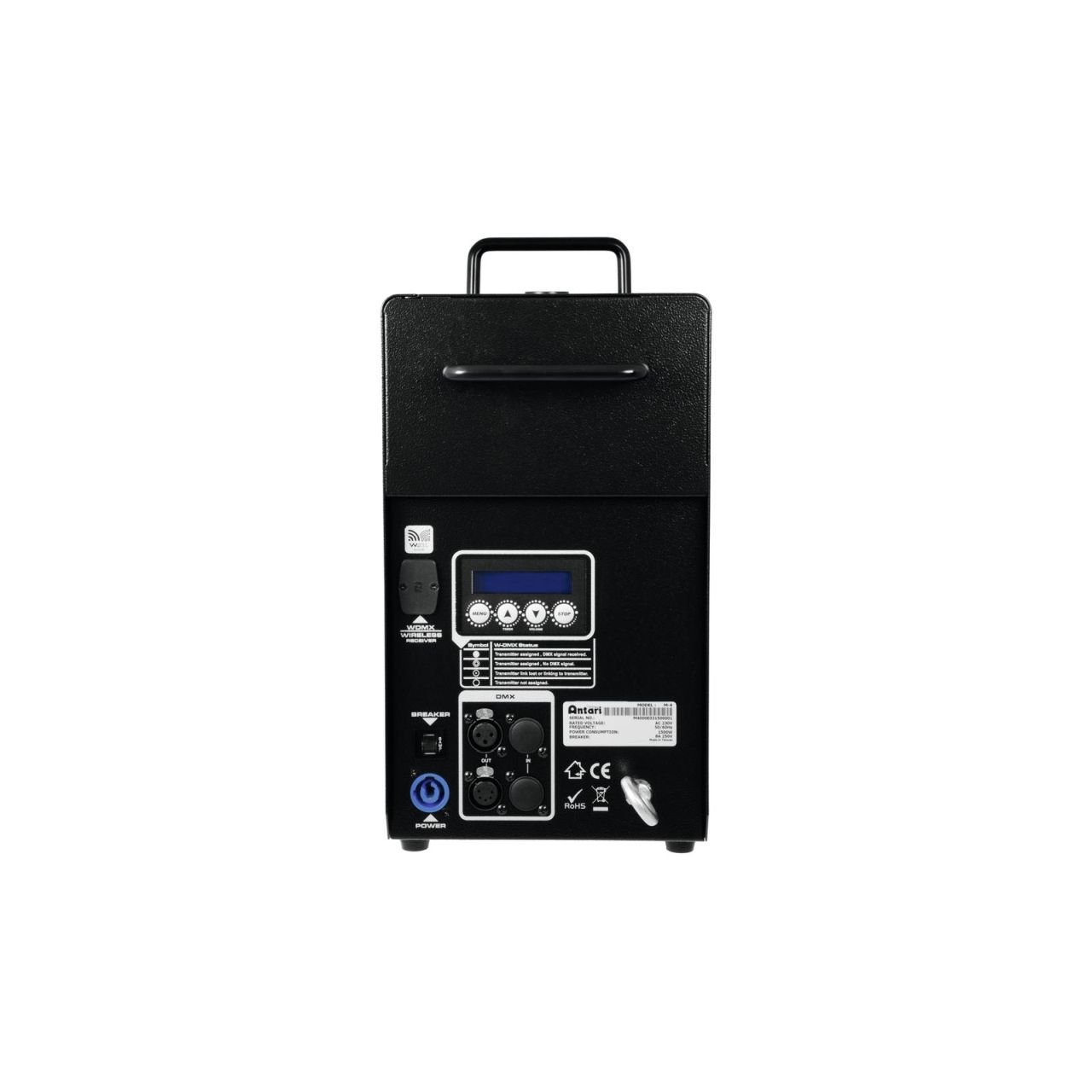 Antari M-4 Stage Fogger - Starke 1500-W-Nebelmaschine mit DMX, senkrechter oder waagrechter Betrieb